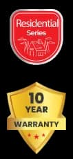 Residential Series, 10 year warranty